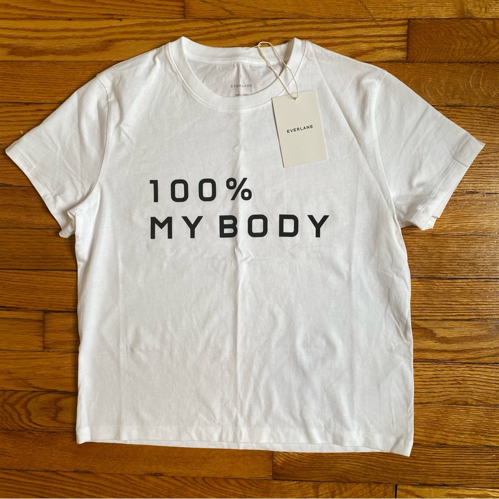 Everlane White Graphic Tee